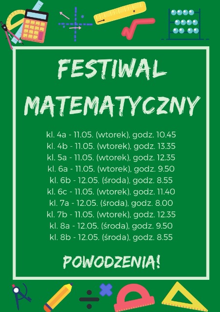 Szkolny Festiwal Matematyczny - Obrazek 1