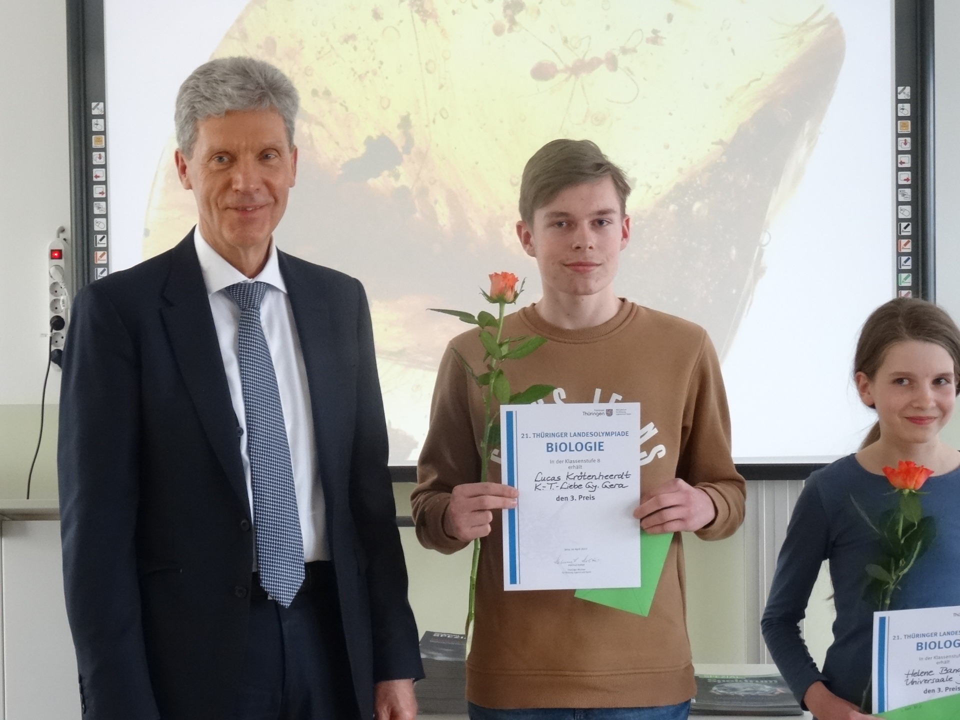 3. Preis bei der Biologieolympiade Thüringen - Bild 1
