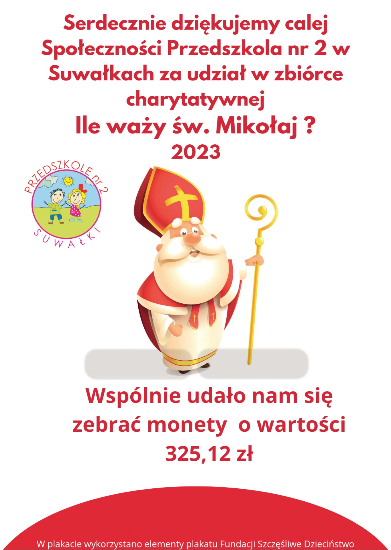 Koniec zbiórki monet w akcji charytatywnej "Ile waży św. Mikołaj?" - Obrazek 1