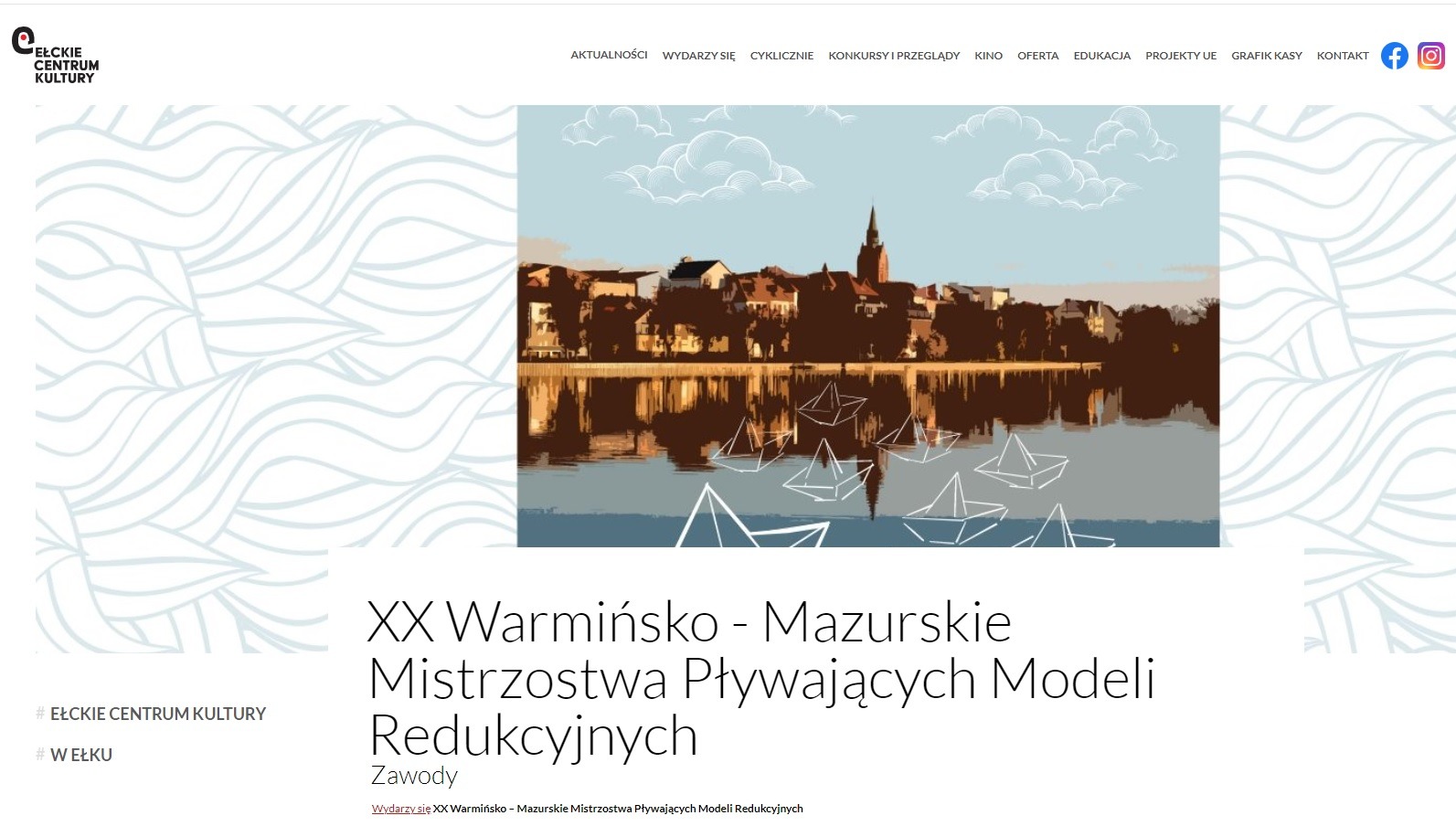 Infografika XX Warmińsko - Mazurskie Mistrzostwa Pływających Modeli Redukcyjnych