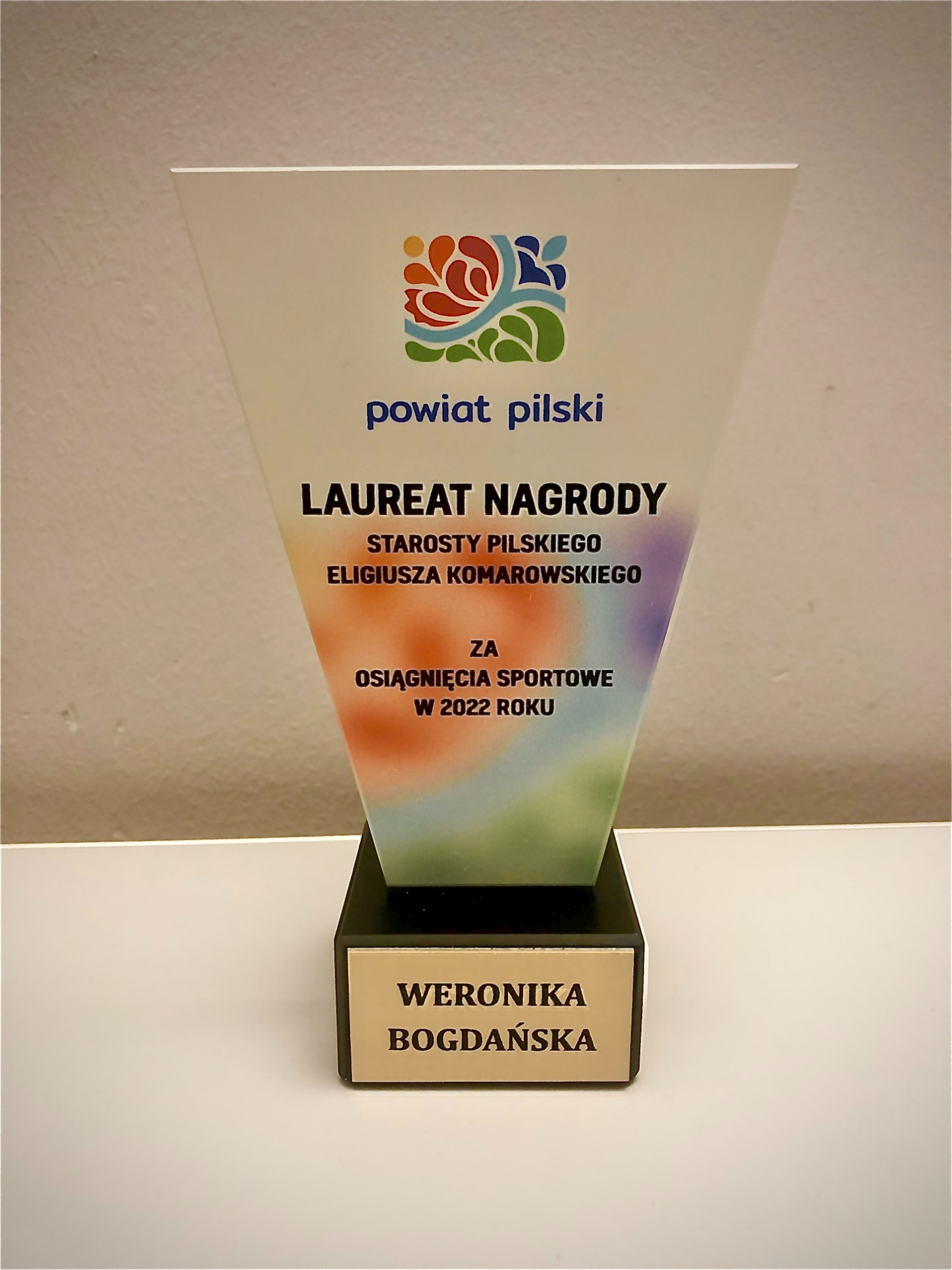Weronika Bogdańska Laureatką Nagrody Starosty Pilskiego za osiągnięcia sportowe 2022 r.