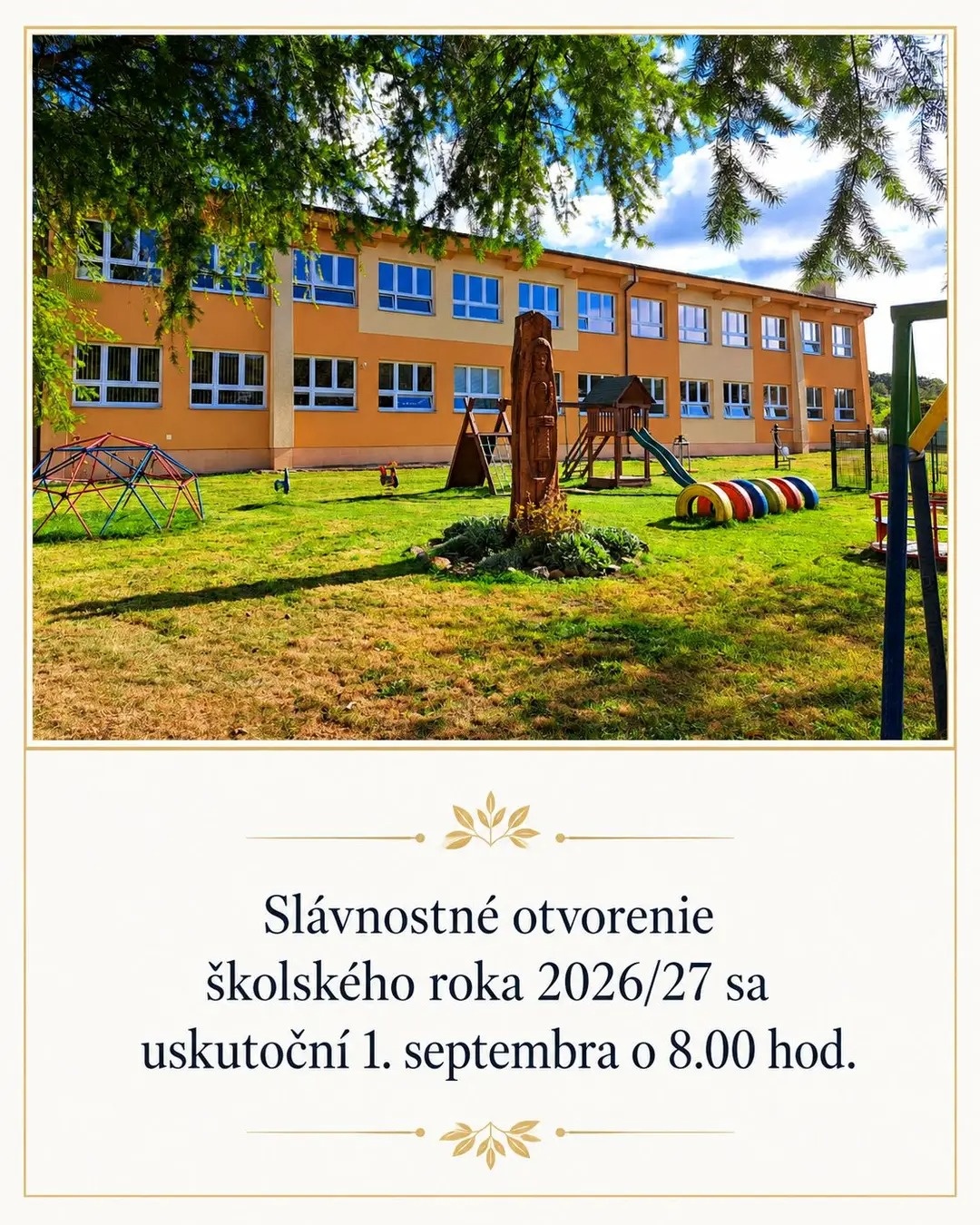 Slávnostné otvorenie školského roka 2026/2027 - Obrázok 1