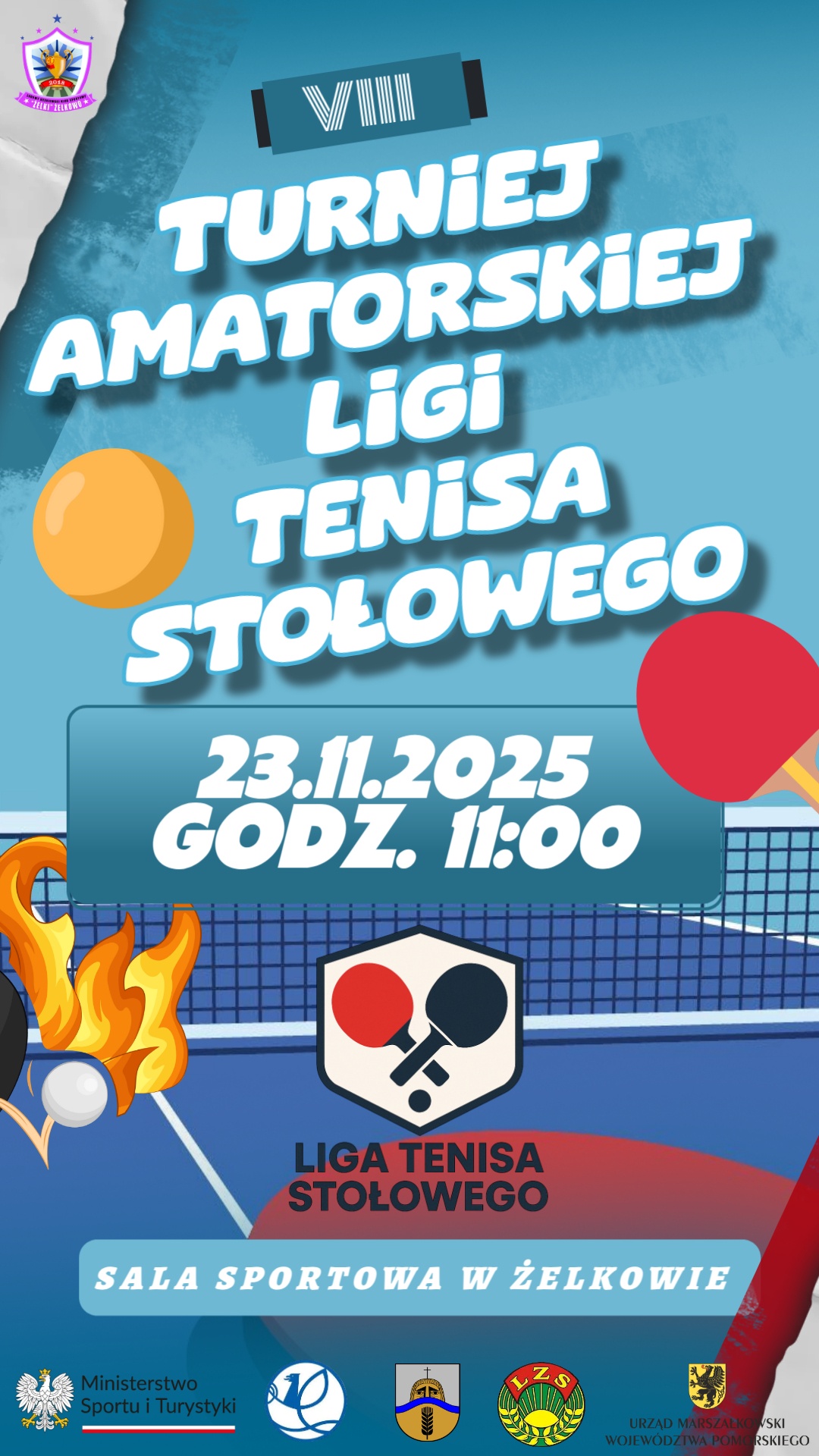 VIII – FINAŁOWY TURNIEJ AMATORSKIEJ LIGI TENISA STOŁOWEGO! - Obrazek 1