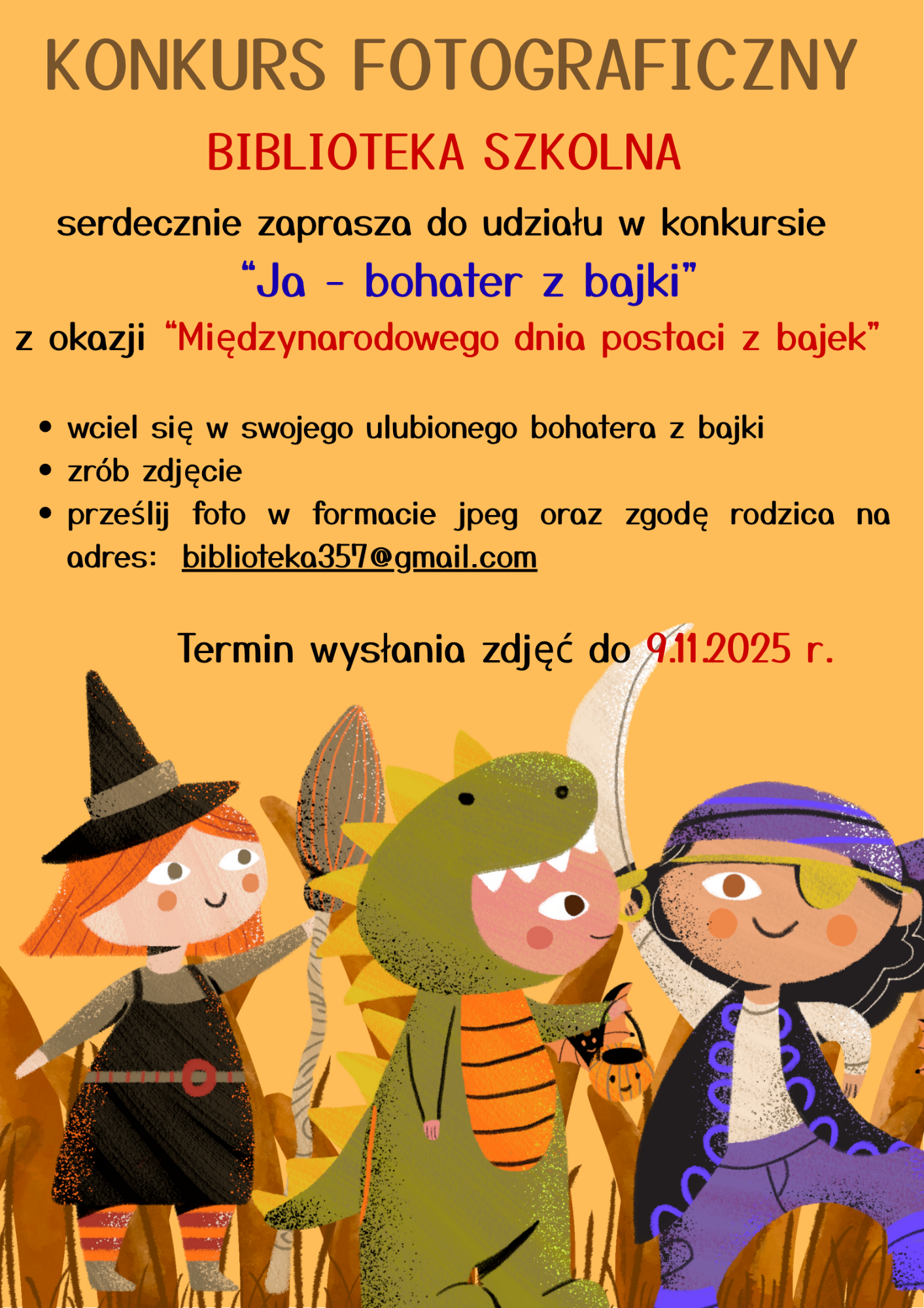 Plakat zawierający informacje dotyczące konkursu fotograficznego