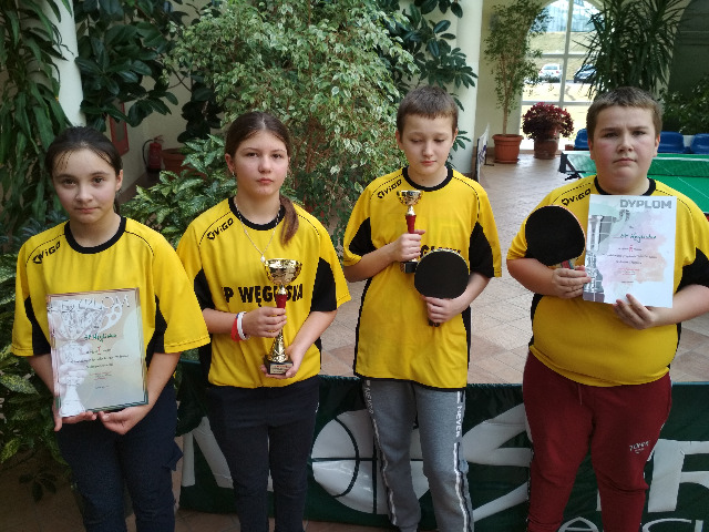 Mistrzostwo powiatu  dziewcząt i III miejsce chłopców szkół podstawowych w tenisie stołowym - Obrazek 2