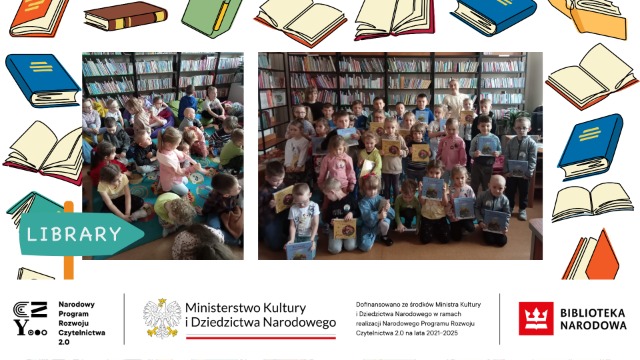 wyjazd do Gminnej Biblioteki w Lipiu związany są z realizacją Narodowego Programu Rozwoju Czytelnictwa 