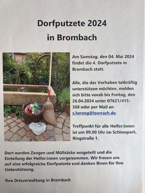 Dorfputzete Brombach 04.05.2024 - Bild 1