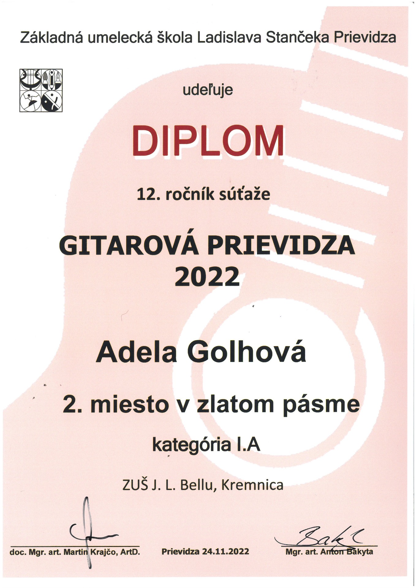 12.ročník súťaž GITAROVÁ PRIEVIDZA 2022 - Celoštátne kolo - Obrázok 2