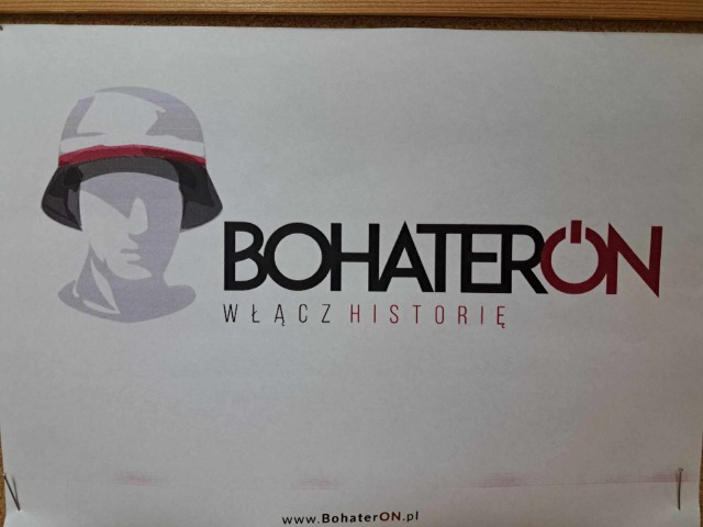 Plakat akcji "BohaterON"