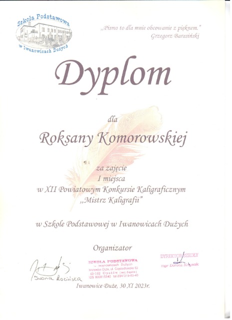dyplom Roksany 