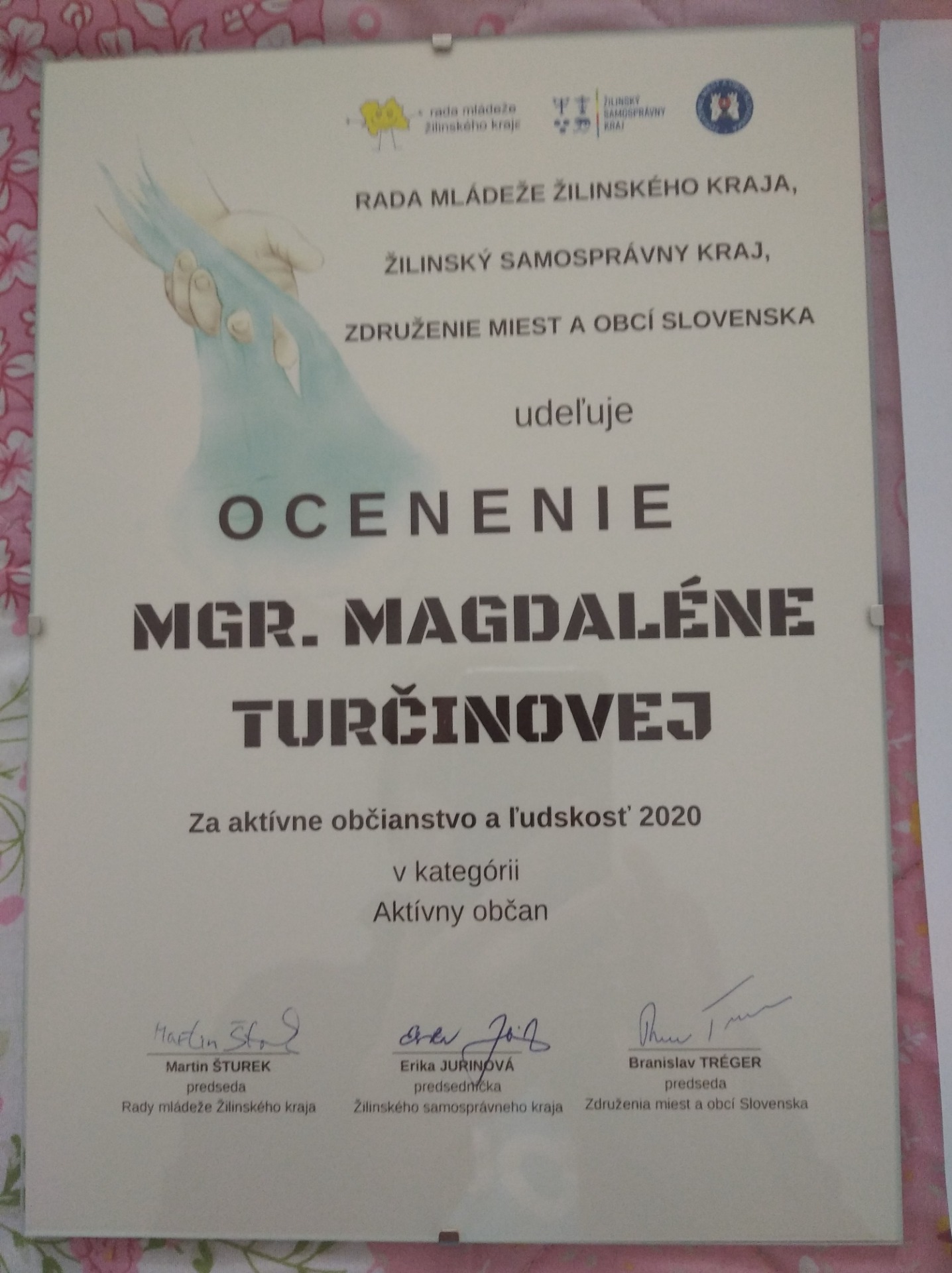 Mgr. Magdaléna Turčinová - ocenená Radou mládeže ŽK - Obrázok 3