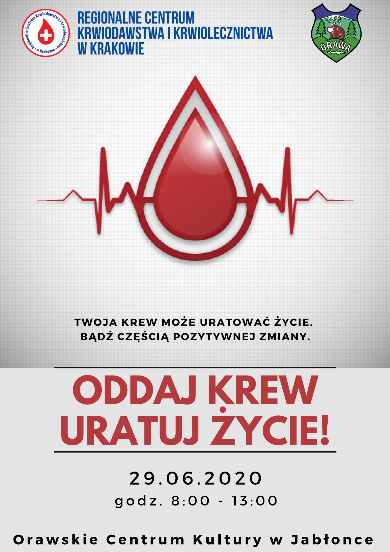 Oddaj krew uratuj życie! - Obrazek 1