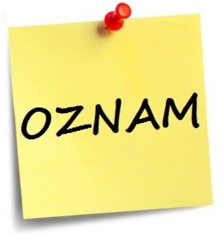  Oznam - Riaditeľské voľno - Obrázok 1