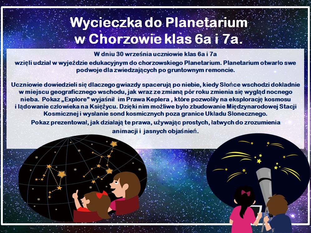 Wycieczka do Planetarium - klasa 6ai 7a - Obrazek 1